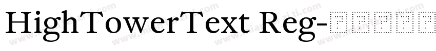 HighTowerText Reg字体转换